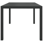 7-tlg. Garten-Essgruppe mit Kissen Poly Rattan Grau