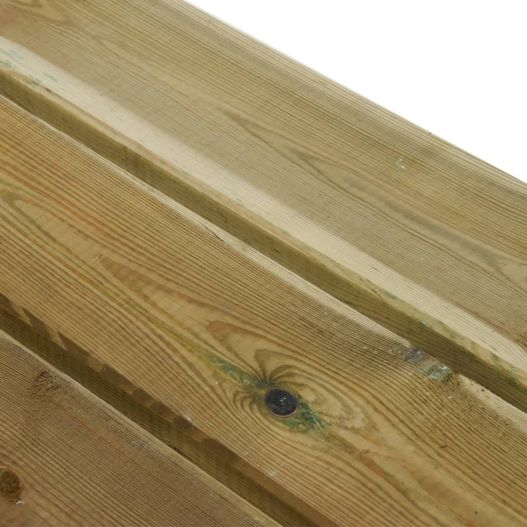 Gartenbank 220 cm Massivholz Kiefer Imprägniert