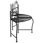 Baumbank 150 cm Schwarz Stahl