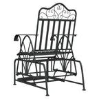 Schaukelstuhl 61 cm Schwarz Stahl