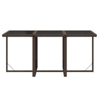 7-tlg. Garten-Essgruppe mit Kissen Poly Rattan Braun