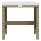 15-tlg. Garten-Essgruppe mit Kissen Poly Rattan Beige