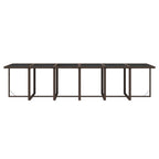 17-tlg. Garten-Essgruppe mit Kissen Poly Rattan Braun