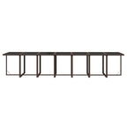 19-tlg. Garten-Essgruppe mit Kissen Poly Rattan Braun