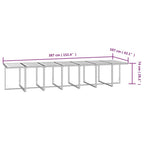 15-tlg. Garten-Essgruppe mit Kissen Schwarz Poly Rattan