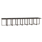 17-tlg. Garten-Essgruppe mit Kissen Braun Poly Rattan