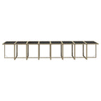 21-tlg. Garten-Essgruppe mit Kissen Poly Rattan Beige