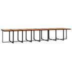 17-tlg. Garten-Essgruppe mit Kissen Schwarz Poly Rattan
