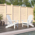 Adirondack-Gartenstühle 2 Stk. HDPE Weiß