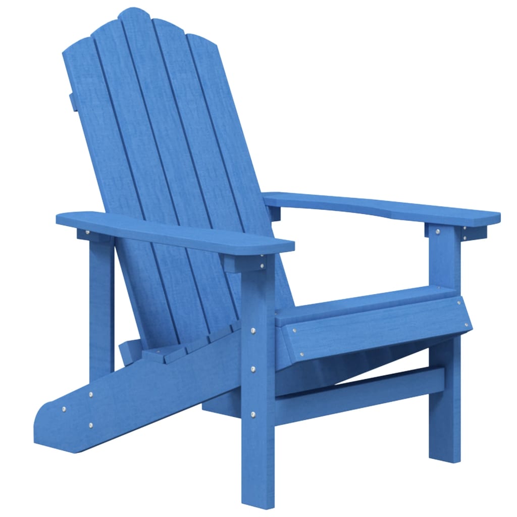 Adirondack-Gartenstühle mit Tisch HDPE Aquamarin