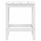 Adirondack-Gartenstühle mit Hocker & Tisch HDPE Weiß