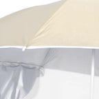 Strandschirm mit Seitenteilen Sandfarbe 215 cm