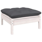 5-tlg. Garten-Lounge-Set mit Anthrazit Kissen Kiefernholz