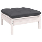 9-tlg. Garten-Lounge-Set mit Anthrazit Kissen Kiefernholz