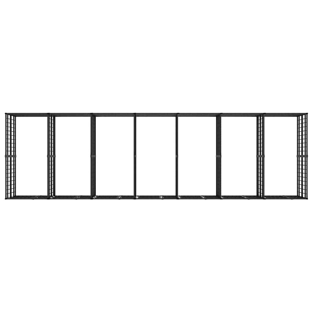 Outdoor-Hundezwinger Stahl 12,9 m²