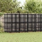 Outdoor-Hundezwinger Stahl 12,9 m²