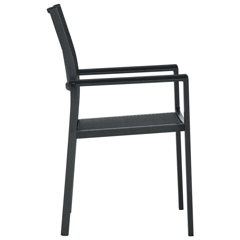 3-tlg. Garten-Essgruppe Schwarz