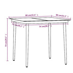 5-tlg. Garten-Essgruppe mit Kissen Beige und Schwarz