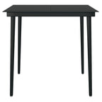 3-tlg. Garten-Essgruppe mit Auflagen Poly Rattan und Glas
