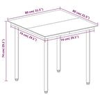 3-tlg. Garten-Essgruppe mit Auflagen Poly Rattan und Glas