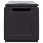 Garten Aufbewahrungsbox 138x53x57 cm 330 L Dunkelgrau Schwarz
