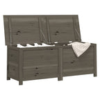 Outdoor-Kissenbox Anthrazit 150x50x56 cm Massivholz Tanne