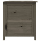 Outdoor-Kissenbox Anthrazit 150x50x56 cm Massivholz Tanne