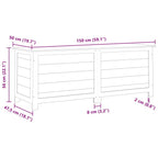 Outdoor-Kissenbox Braun 150x50x56 cm Massivholz Tanne