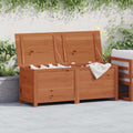 Outdoor-Kissenbox Braun 150x50x56 cm Massivholz Tanne