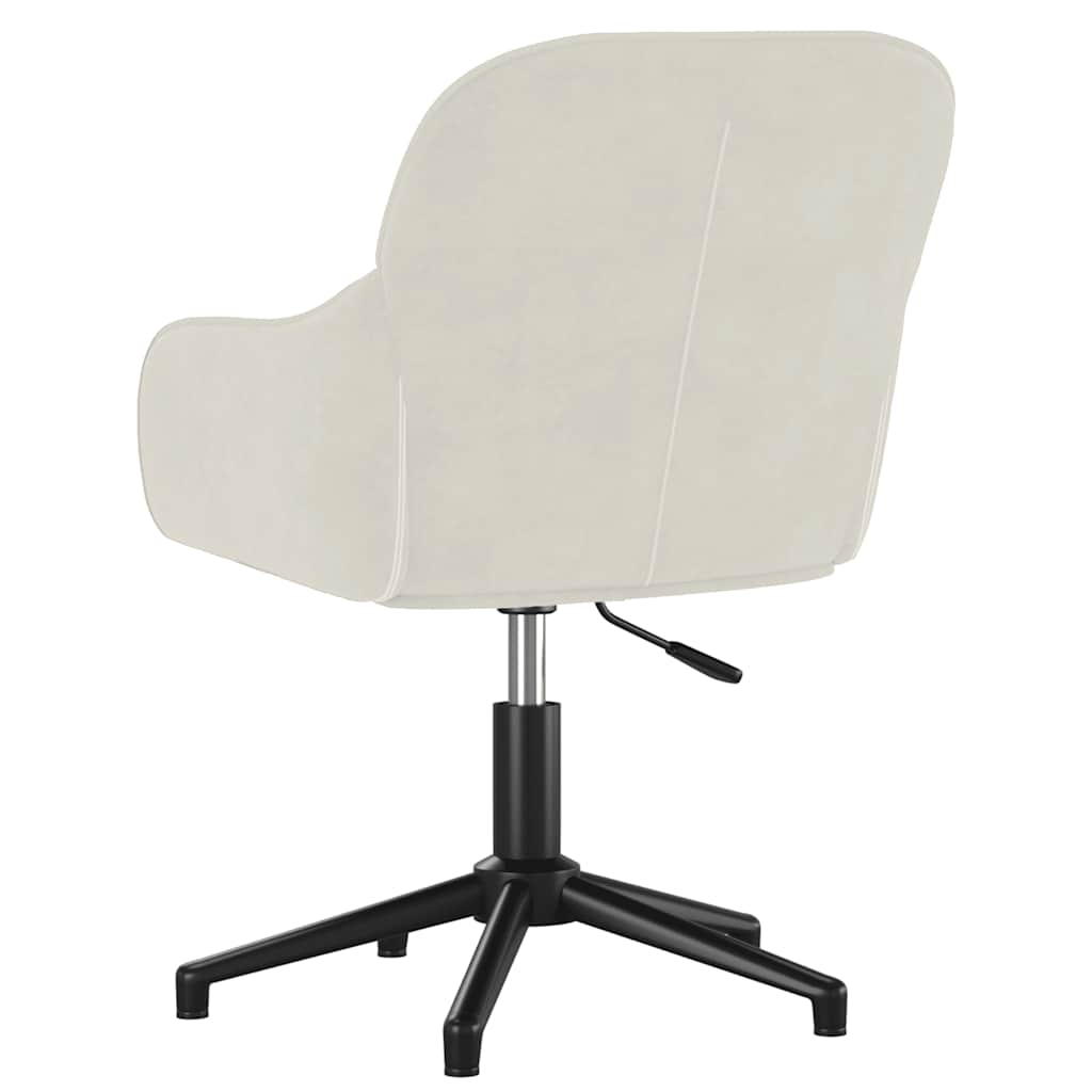Esszimmerstühle 2 Stk. Drehbar Creme Samt