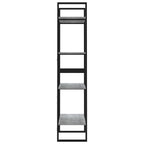 Bücherregal 4 Fächer Grau Sonoma 60x30x140 cm Holzwerkstoff