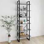 Hochschrank Grau Sonoma 80x30x210 cm Holzwerkstoff