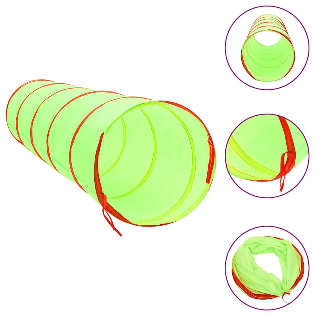 Spieltunnel für Kinder Grün 175 cm Polyester