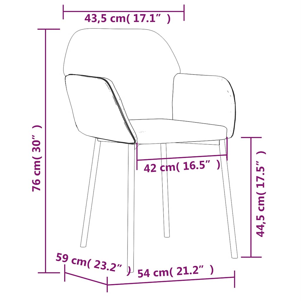 Esszimmerstühle 2 Stk. Weinrot Samt