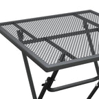 3-tlg. Garten-Essgruppe Streckmetall Anthrazit