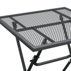 3-tlg. Garten-Essgruppe Streckmetall Anthrazit