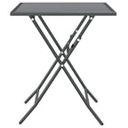 5-tlg. Garten-Essgruppe Streckmetall Anthrazit