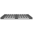 Palettenbett Grau 150x200 cm Massivholz