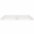 Palettenbett Weiß 200x200 cm Massivholz Kiefer