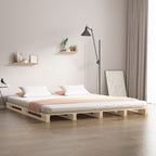 Palettenbett 120x190 cm Massivholz Kiefer