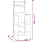 Barhocker 8 Stk. Massivholz Akazie