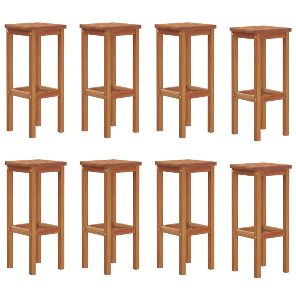 Barhocker 8 Stk. Massivholz Akazie