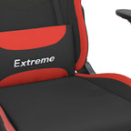 Gaming-Stuhl mit Massagefunktion Schwarz und Rot Stoff