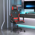Gaming-Stuhl mit Massagefunktion Schwarz und Rot Stoff