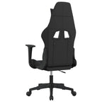 Gaming-Stuhl mit Massagefunktion Schwarz und Blau Stoff