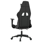 Gaming-Stuhl mit Massagefunktion Schwarz und Weiß Kunstleder