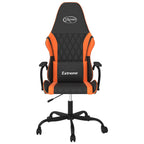 Gaming-Stuhl mit Massagefunktion Schwarz und Orange Kunstleder