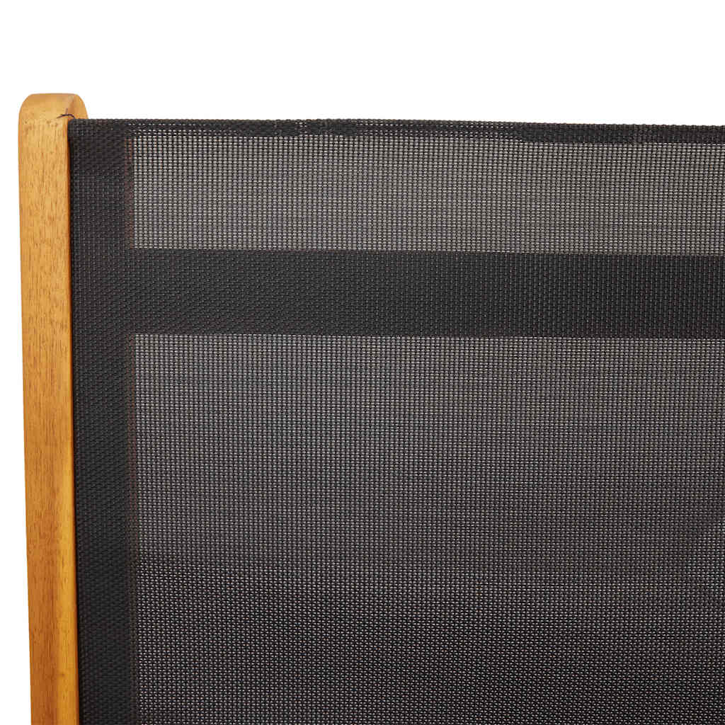 Gartenstühle 4 Stk. Klappbar Massivholz Akazie und Textilene
