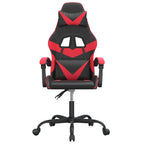 Gaming-Stuhl Drehbar Schwarz und Rot Kunstleder