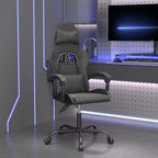 Gaming-Stuhl Drehbar Schwarz Kunstleder